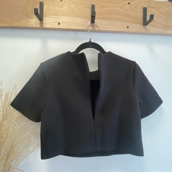 Alexander Wang.T black cropped t shirt - Picture 4 of 6